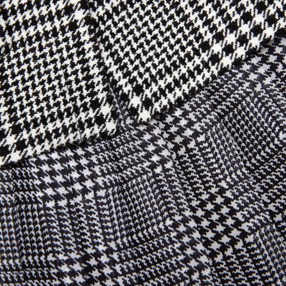 Self-Portrait Houndstooth Tailored Midi Dress - Picture 5 of 6